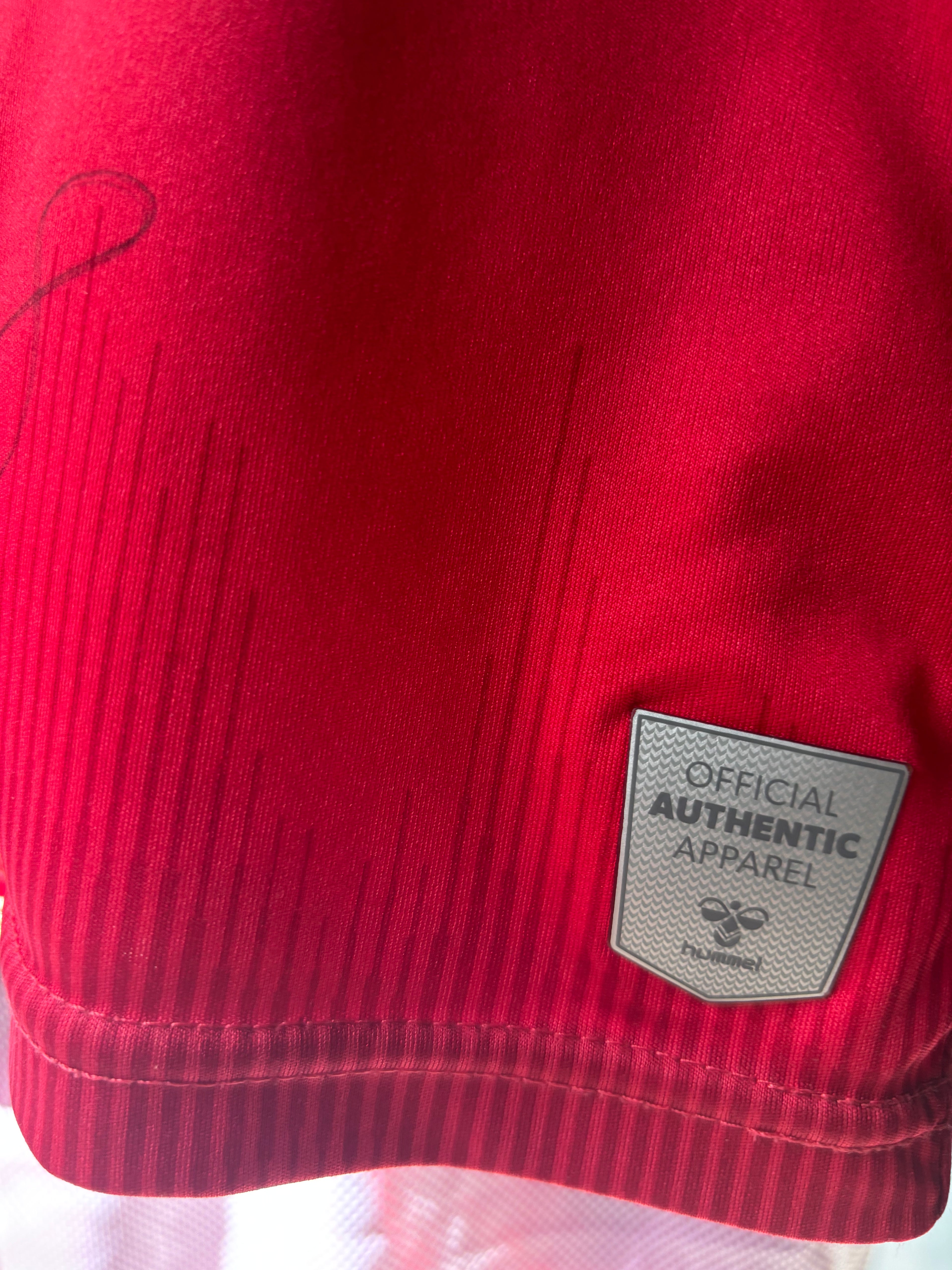 Thuisshirt - Denemarken 2021/22 - Gesigneerd - Maat Kids S