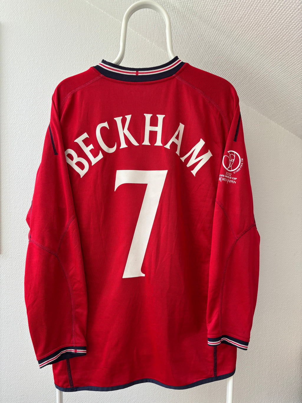Beckham England 2002 FIFA World Cup – Original Vintage Fanversion - Str. M/L