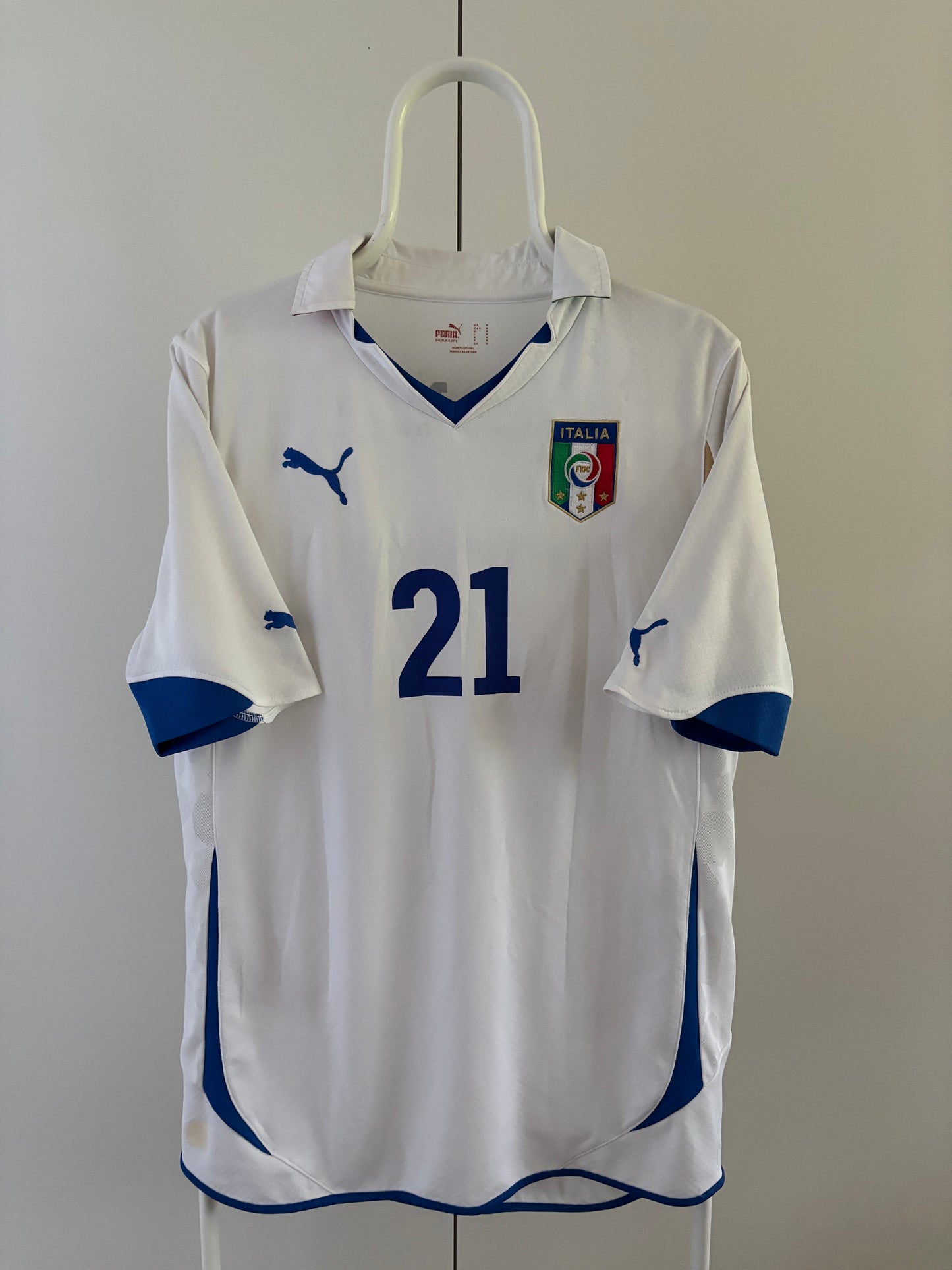 Andrea Pirlo Italy 2010 World Cup original vintage football jersey front view