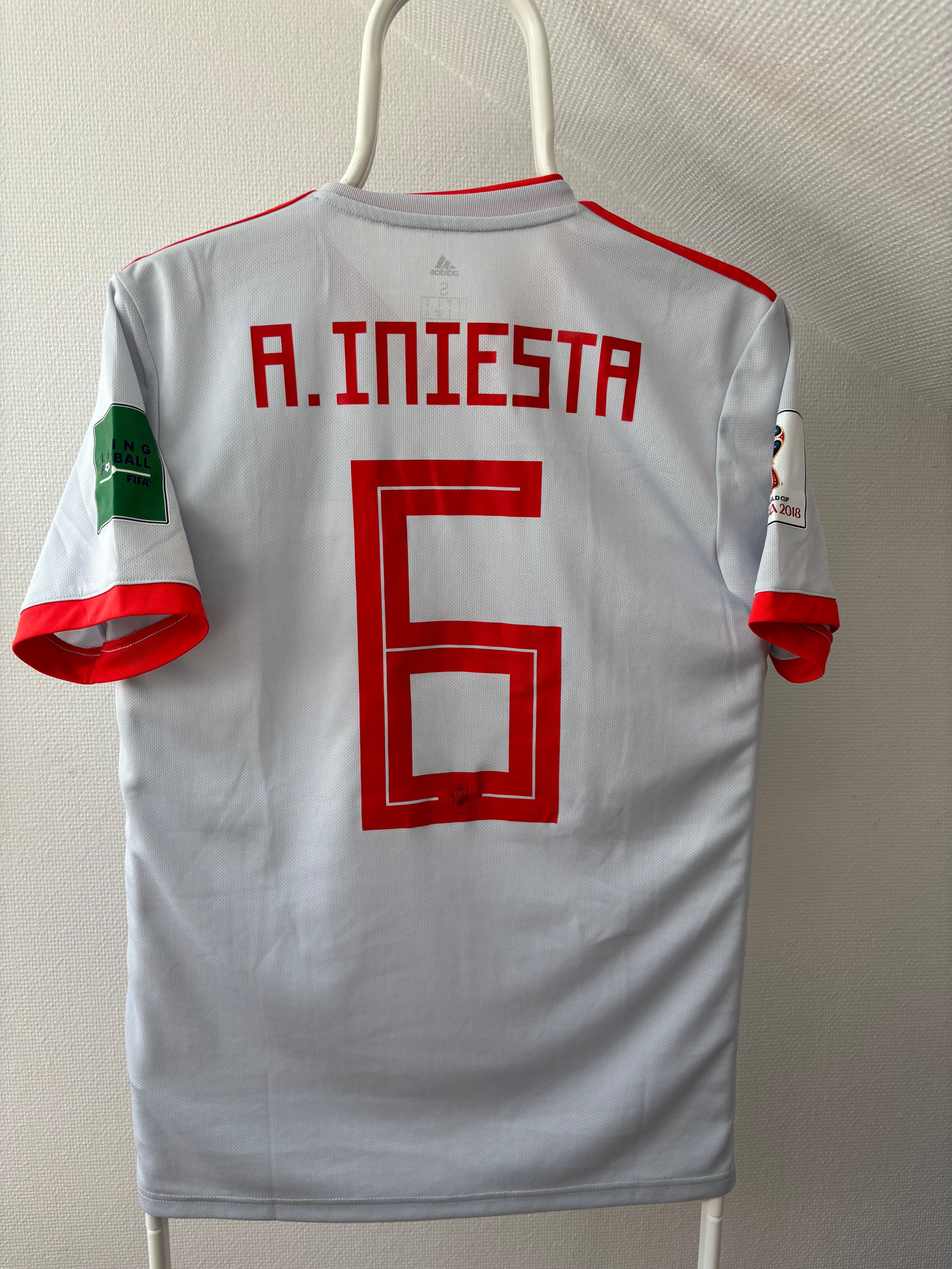 A.Iniesta Spanien 2018 - FIFA World Cup – Original Vintage Fanversion - Str. S