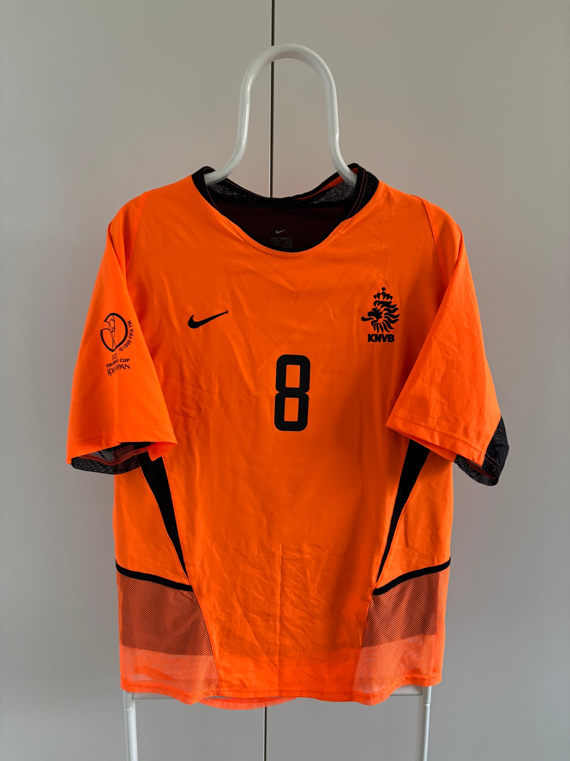 Edgar Davids Netherlands 2002 World Cup original vintage football jersey front view