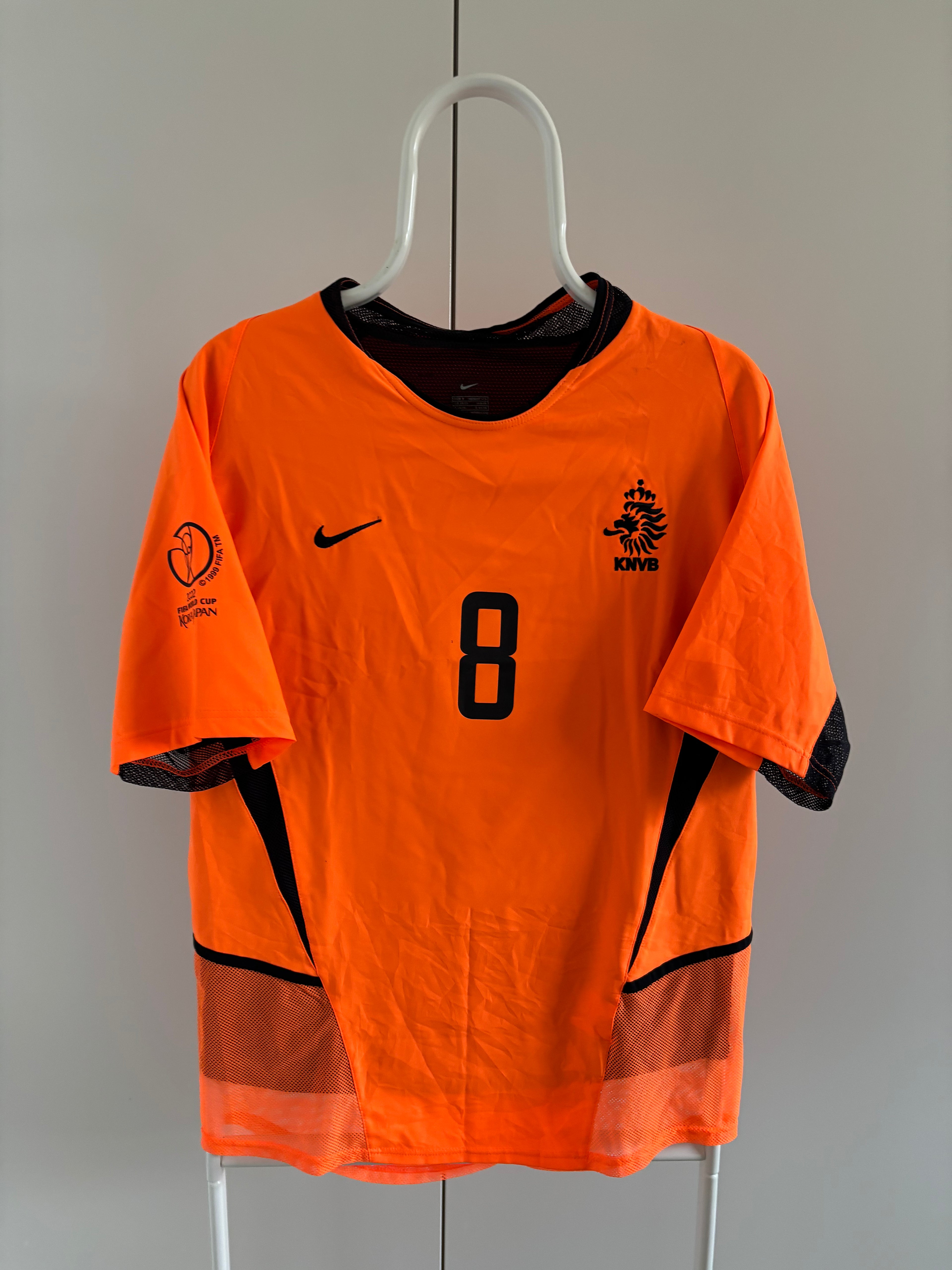 Edgar Davids Netherlands 2002 World Cup original vintage football jersey front view