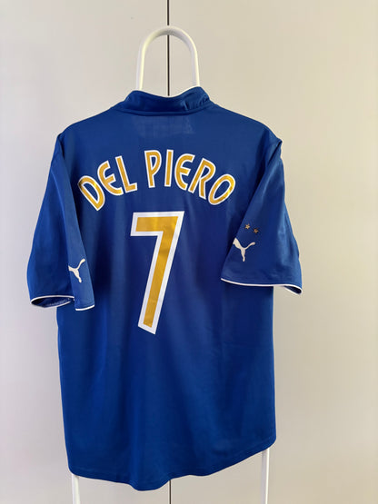 Alessandro Del Piero Italy 2003 original vintage football jersey back view
