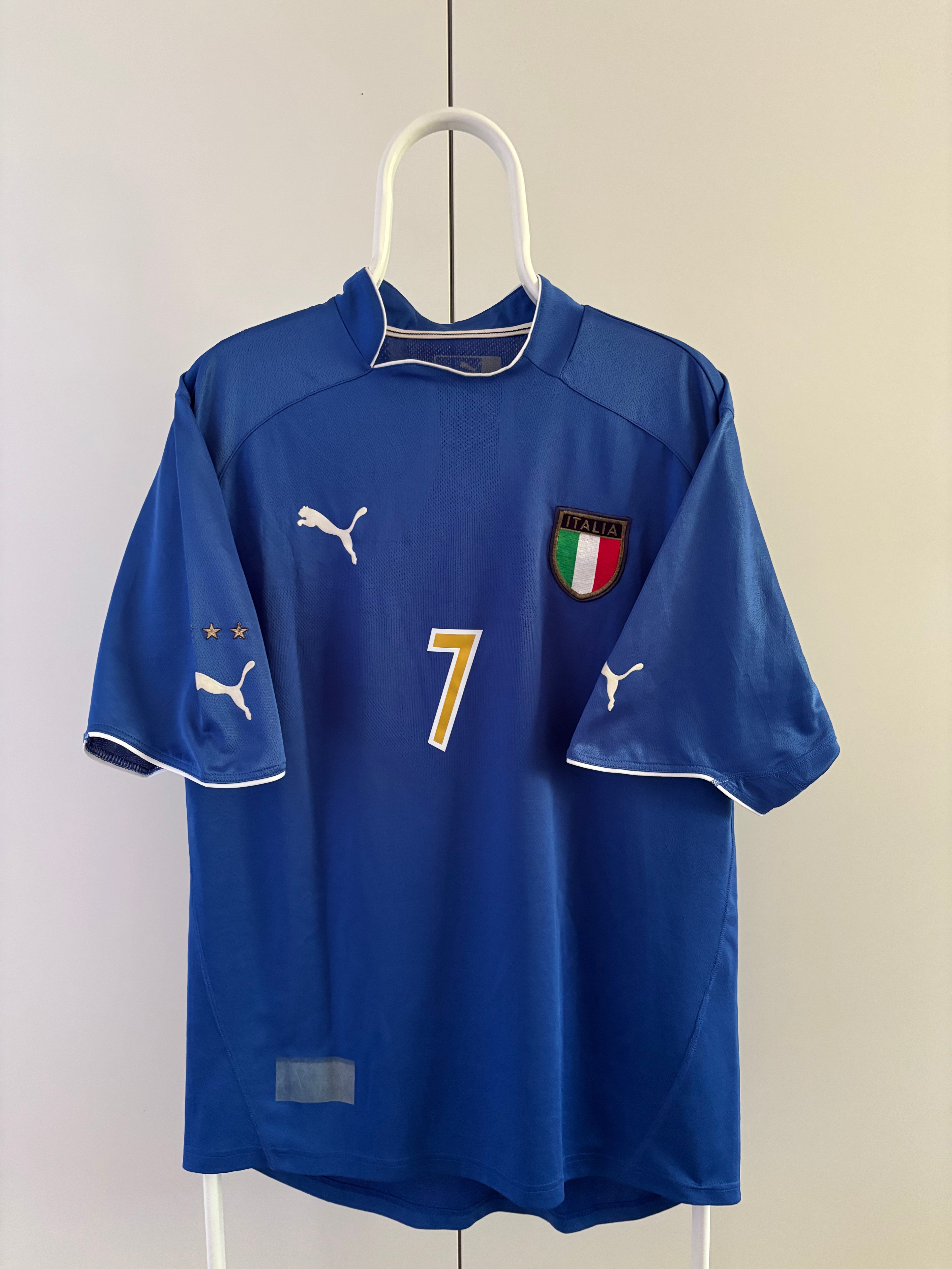 Alessandro Del Piero Italy 2003 original vintage football jersey front view