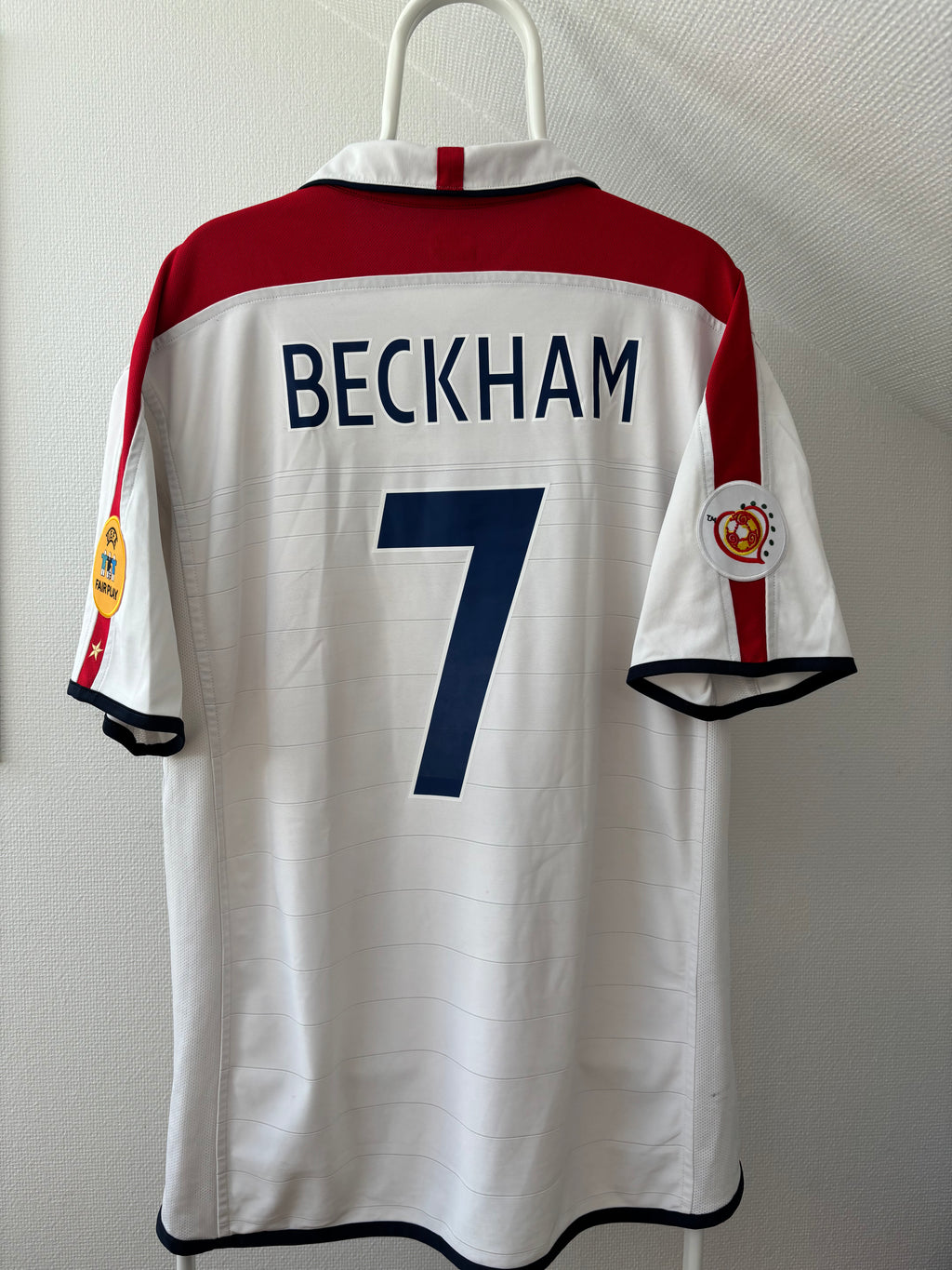 Beckham - England UEFA EURO 2004 - Reversible Jersey – Original Vintage Fanversion - Str. XL