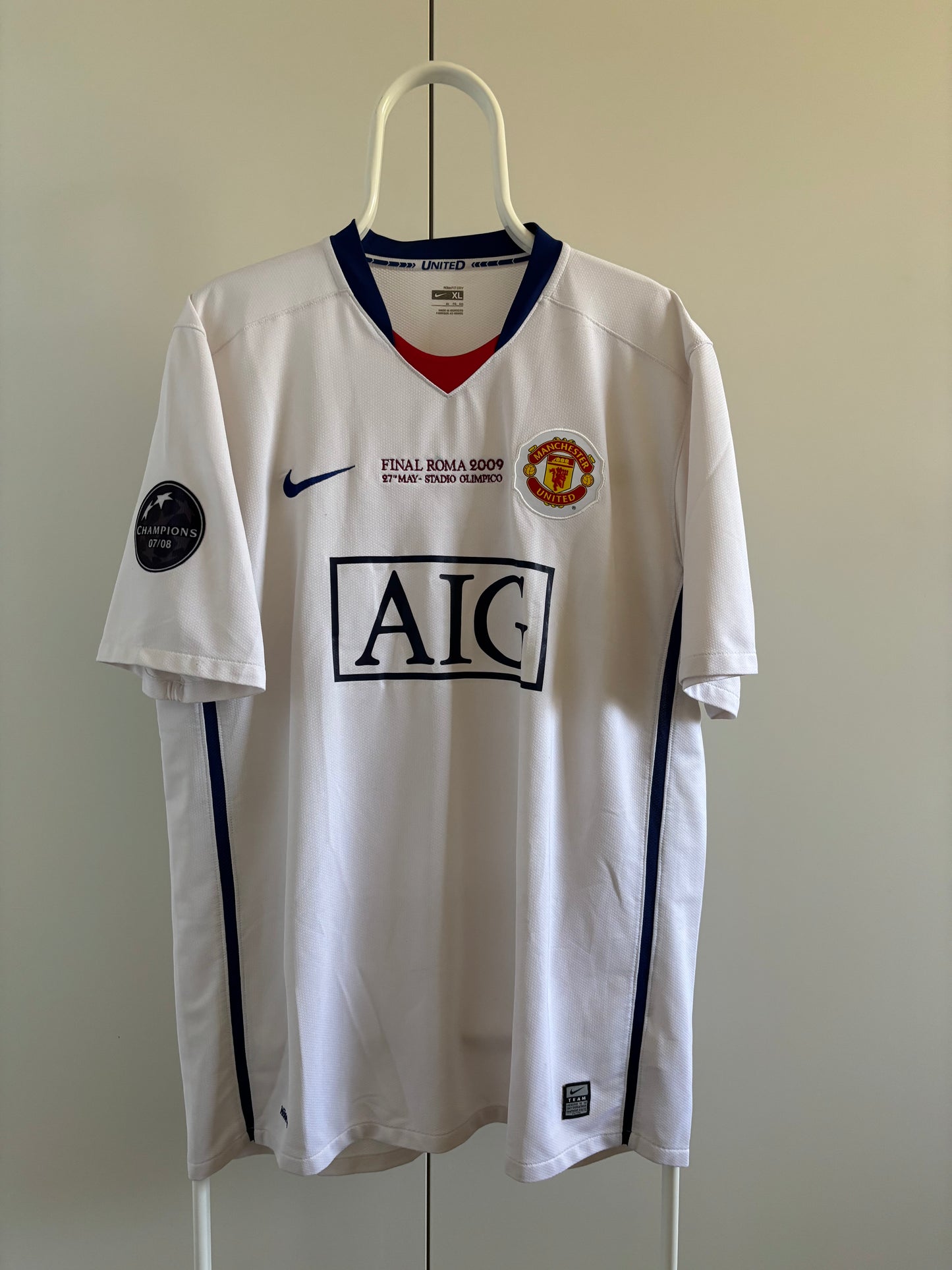 Paul Scholes - Manchester United 2009 - Rome Final - Size XL